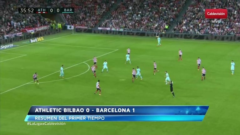 Messi convirtió contra el Athletic de Bilbao