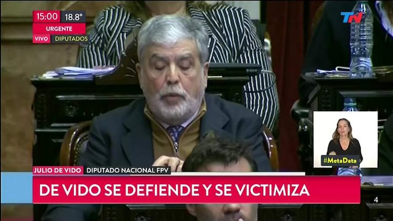 De Vido se defendió en Diputados