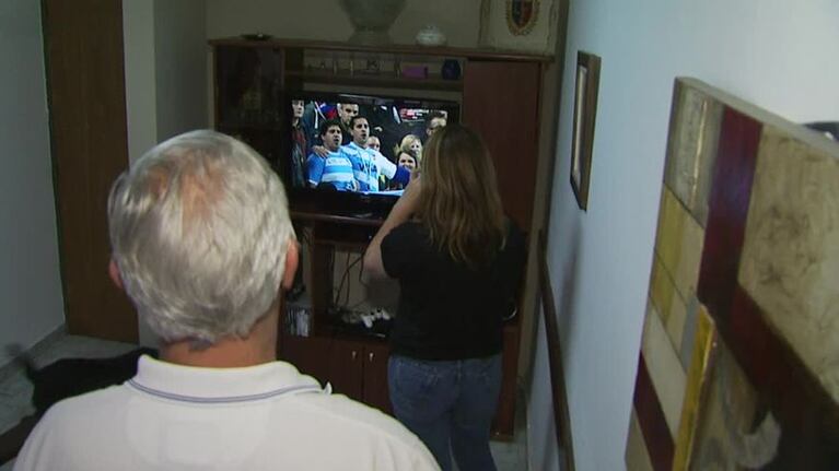 Vimos el partido de Los Pumas con la familia de Matías Alemanno