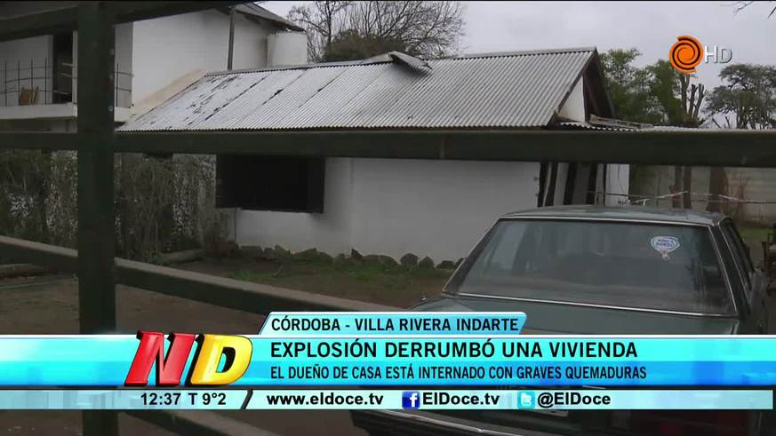 Un joven pelea por su vida tras una explosión en una casa