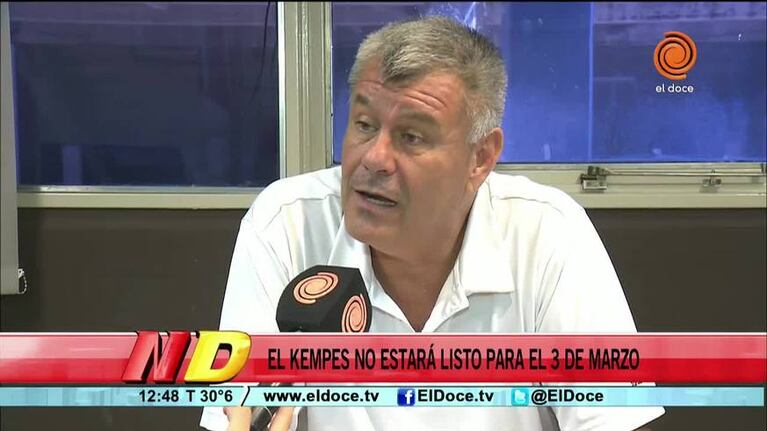 El Kempes estaría listo para el 12 de marzo