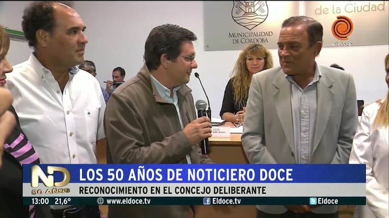 El beneplácito del Concejo Deliberante a Noticiero Doce