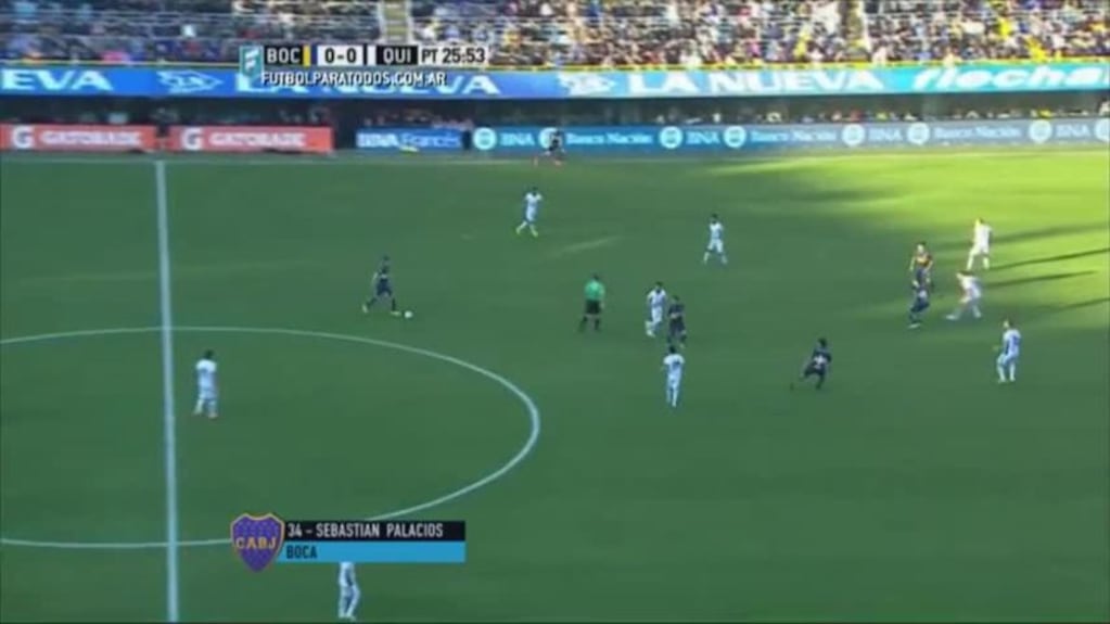 Gol de Palacios para Boca sobre Quilmes