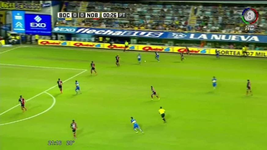 Bentancur convirtió para Boca a los ¡33 segundos! 