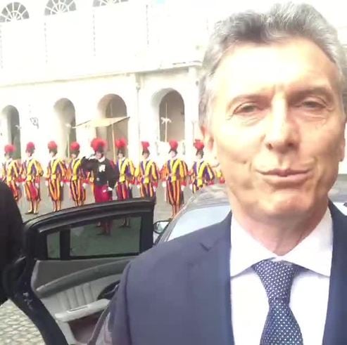 El video de Macri sobre la reunión con el Papa