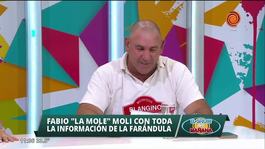 Fabio "La Mole" Moli con toda  la farándula