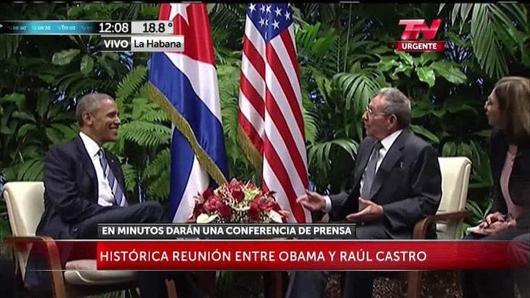 El encuentro entre Obama y Raúl Castro en Cuba