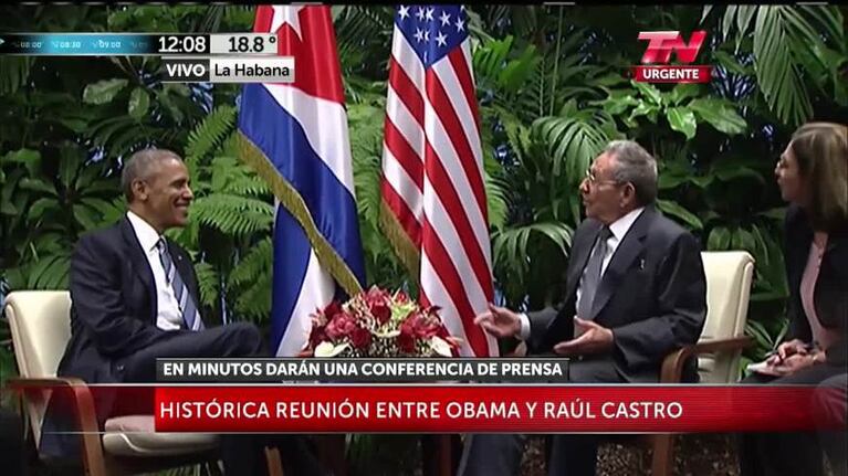 El encuentro entre Obama y Raúl Castro en Cuba