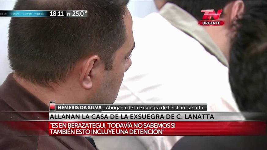 Allanaron la casa de la ex suegra de Cristian Lanatta