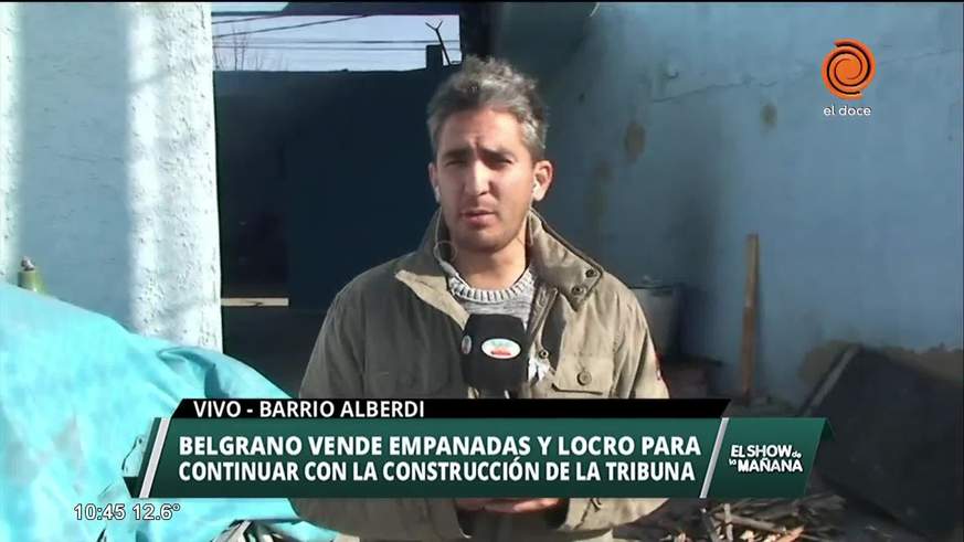 Avanza la construcción de la tribuna de Belgrano