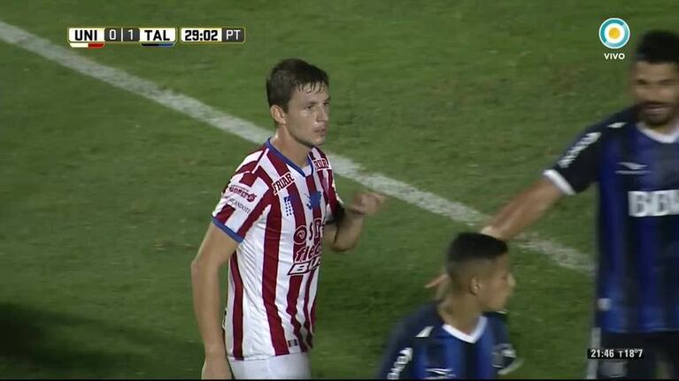 Lucas Gamba empata el partido ante Talleres