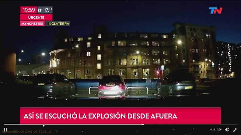 Así se escuchó la explosión del Manchester Arena