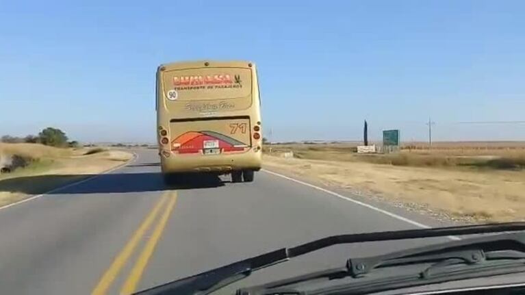 La imprudencia de un chofer de colectivo