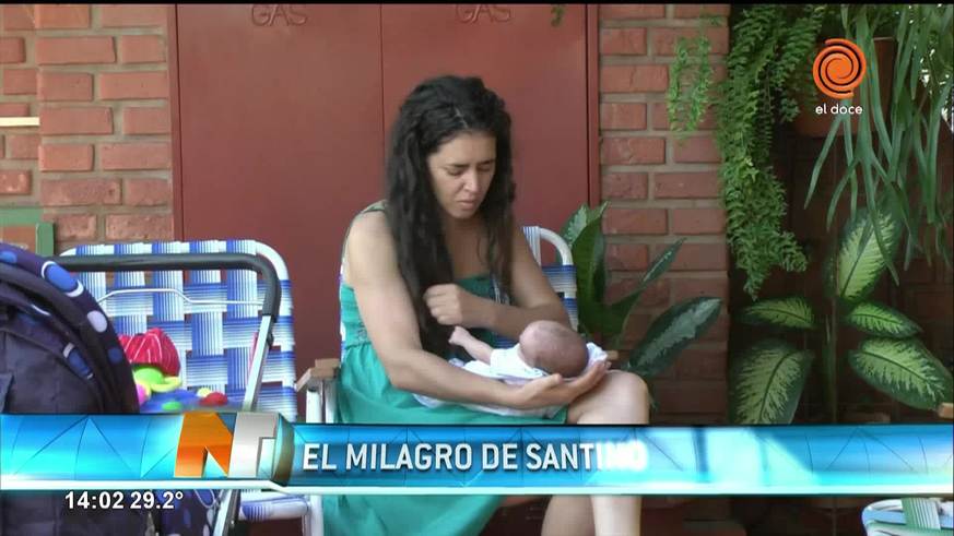 Nació prematuro tras el choque que sufrió su mamá