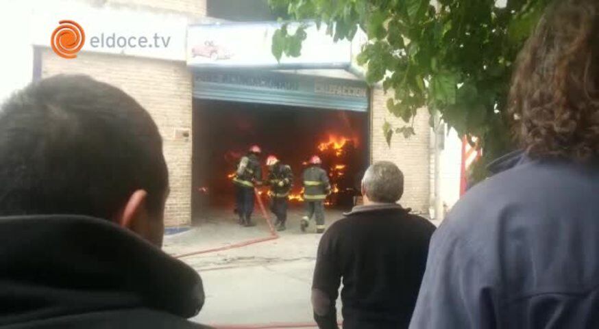 El fuego en el taller de Cofico