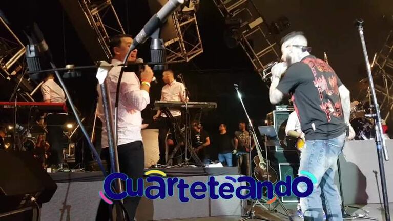 Ulises cantó con El Pepo en el Luna Park