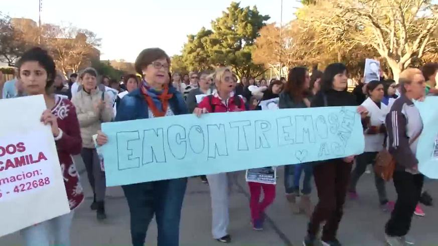 Adelia María marchó por la aparición de Camila Carletti