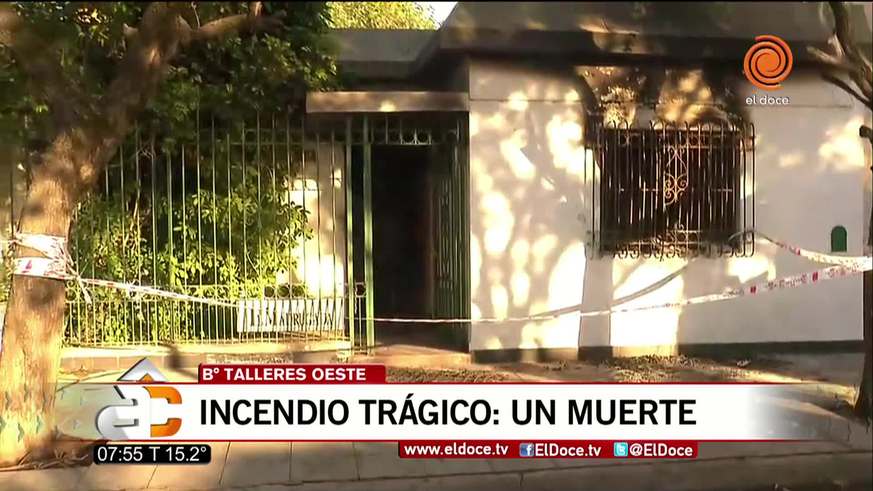 Incendio trágico en barrio Talleres Oeste