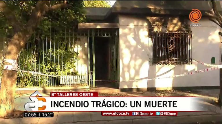 Incendio trágico en barrio Talleres Oeste