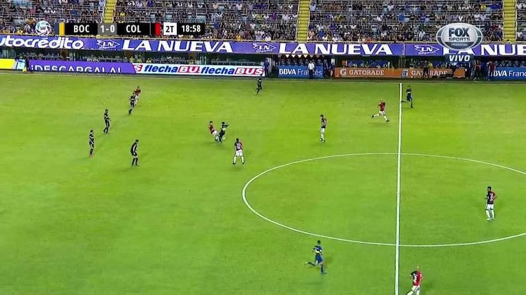 Nández marcó el segundo gol para Boca