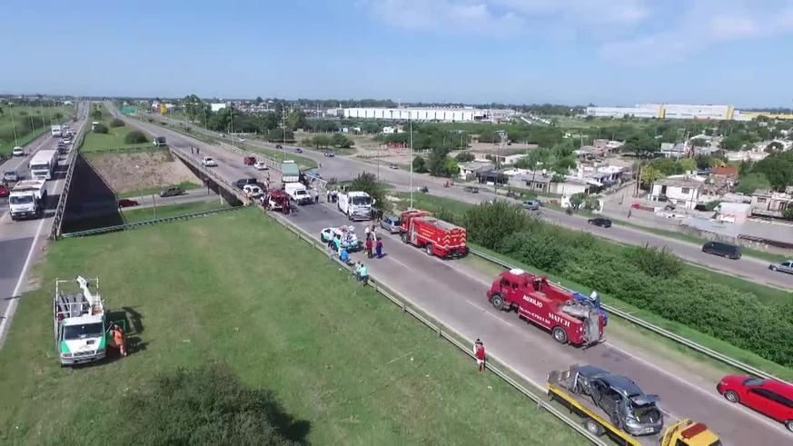 El choque trágico desde el drone