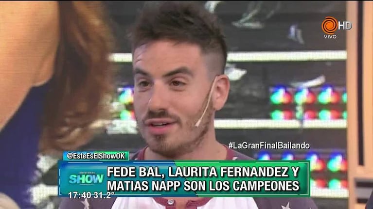 Fede Bal y Laura Fernández, después del triunfo