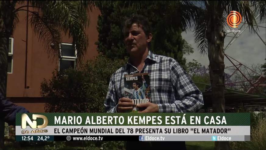 Mario Kempes presenta su autobiografía en Córdoba