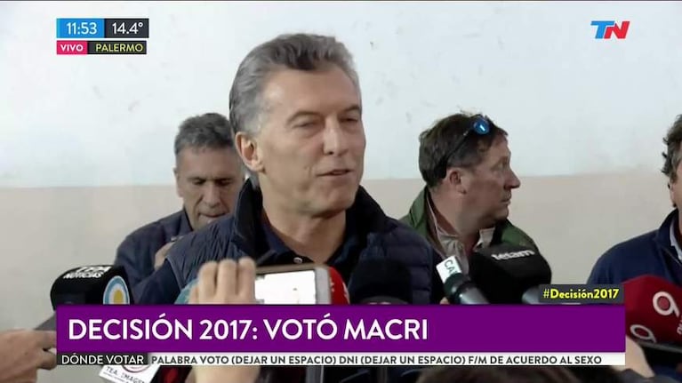 Macri votó y se refirió al caso Maldonado