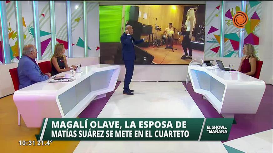 La esposa de Matías Suarez se mete en el cuarteto