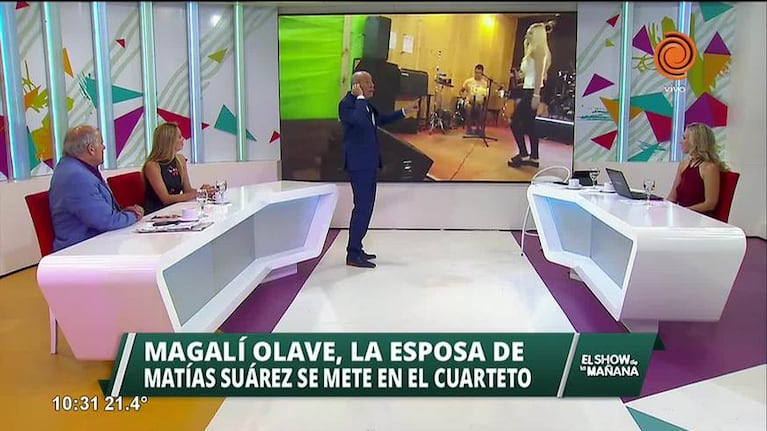 La esposa de Matías Suárez se mete en el cuarteto