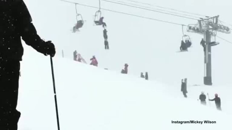 Milagroso rescate a un esquiador en la montaña