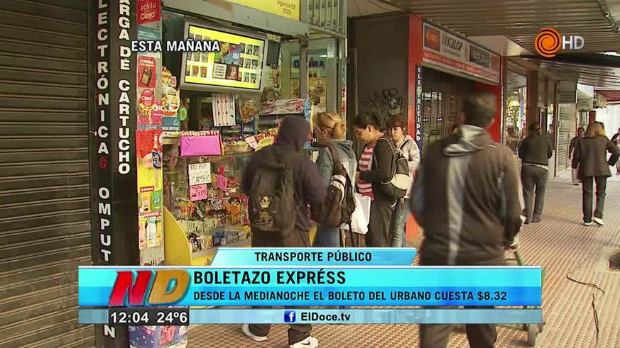 Aumento del boleto