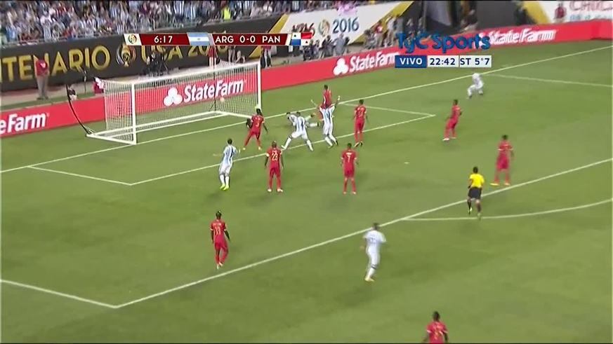 El gol de Otamendi ante Panamá