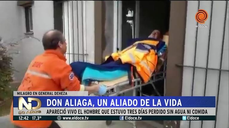 Apareció un hombre que estaba perdido hacía tres días en un maizal