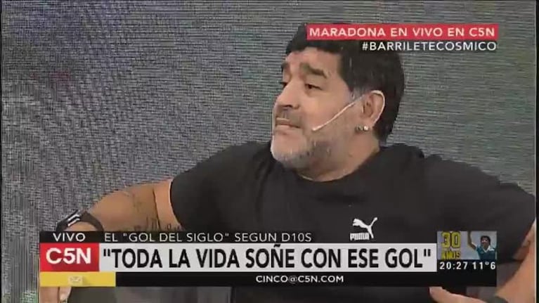 Maradona contó cómo hizo el gol del siglo