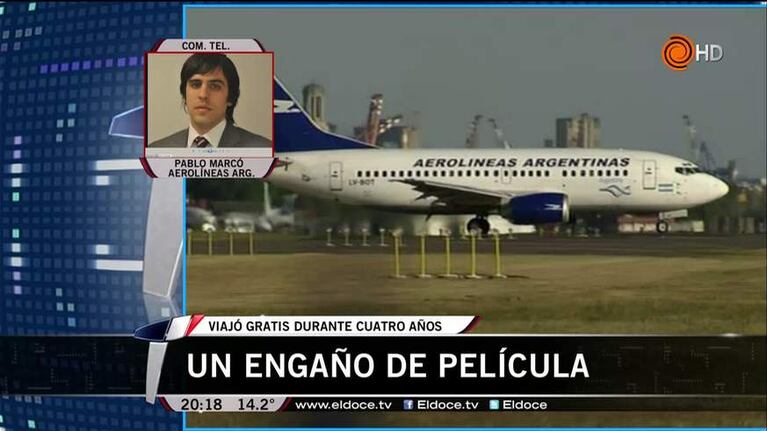 La respuesta de Aerolíneas sobre el cordobés que viajó gratis durante 4 años