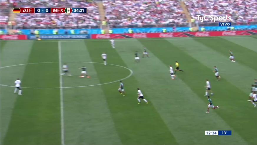 Golazo de Lozano y México 1 - Alemania 0