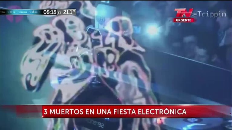 Cuatro muertos en una fiesta electrónica en Costa Salguero  