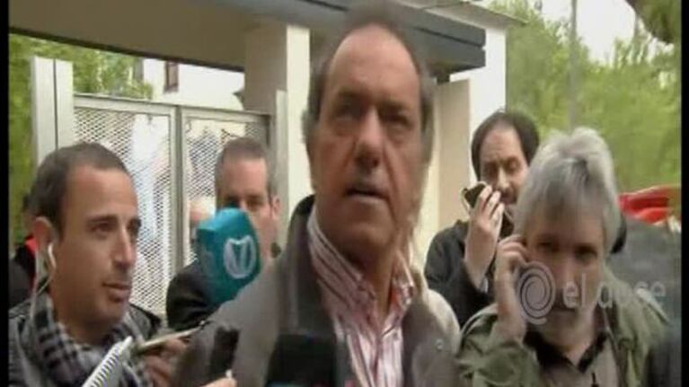 Daniel Scioli: "Que la gente vaya a votar con fe y optimismo"