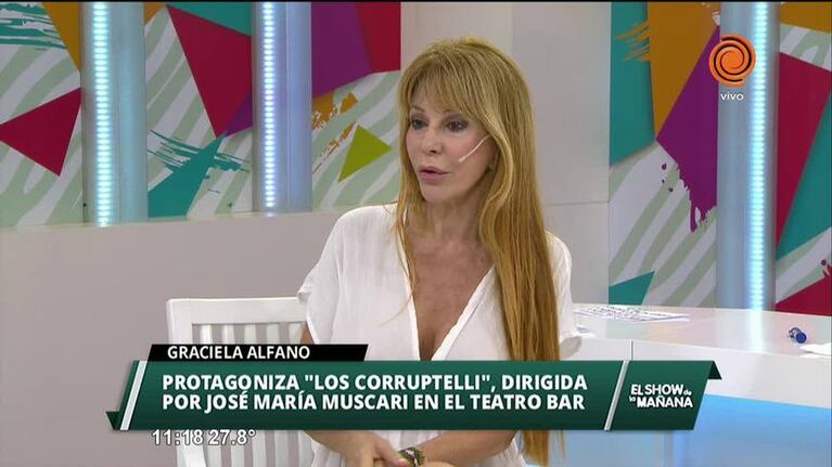Graciela Alfano en el Show