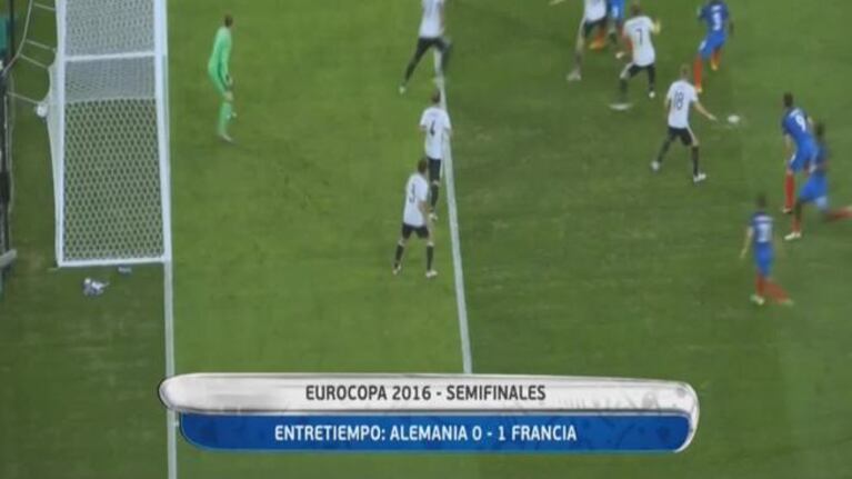 Francia le ganó a Alemania en la Euro 2016