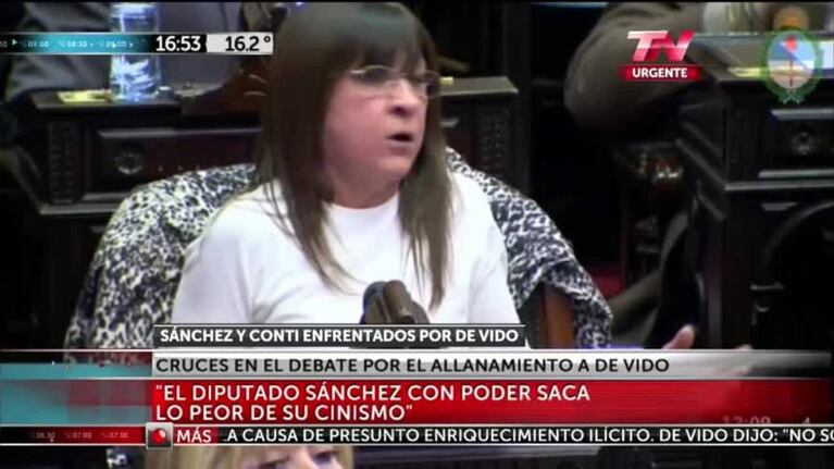 Los insultos de la diputada K en el Congreso