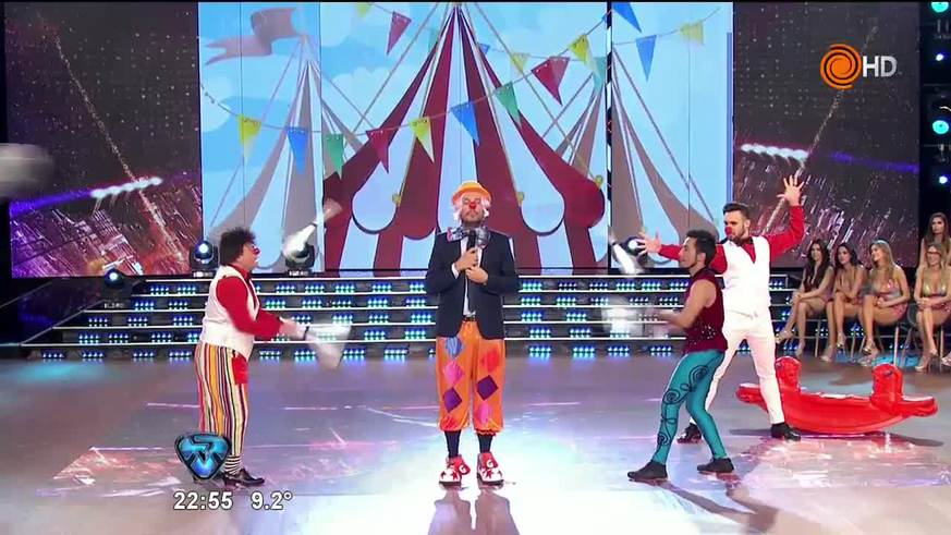 El golpe de Tinelli con el payaso Mala onda
