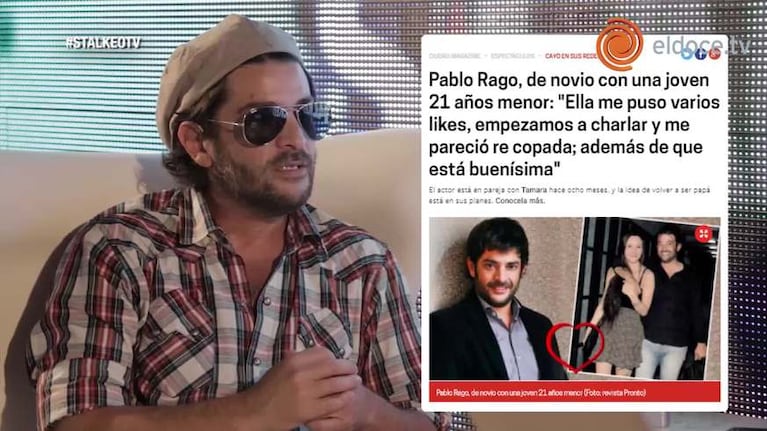 Pablo Rago: "Me levanté a mi novia por Instagram"