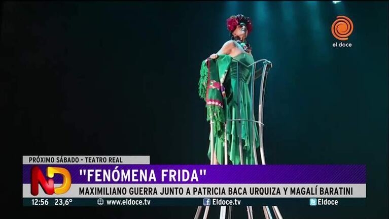 Maximiliano Guerra y Patricia Baca Urquiza presentan "Fenómena Frida" en Córdoba