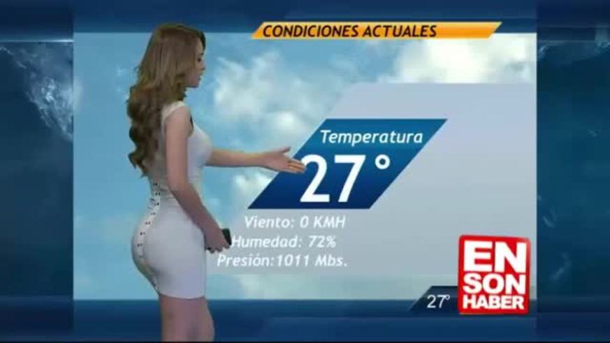 La chica del tiempo que hace subir la temperatura
