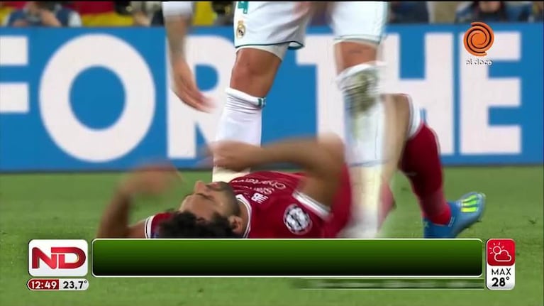 La lesión de Mohamed Salah la comparan con el judo