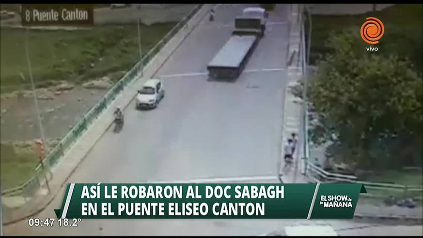 El robo al doctor Sabagh en el puente Cantón