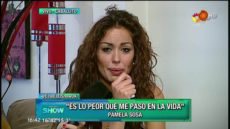 Pamela Sosa mostró los granulomas en vivo