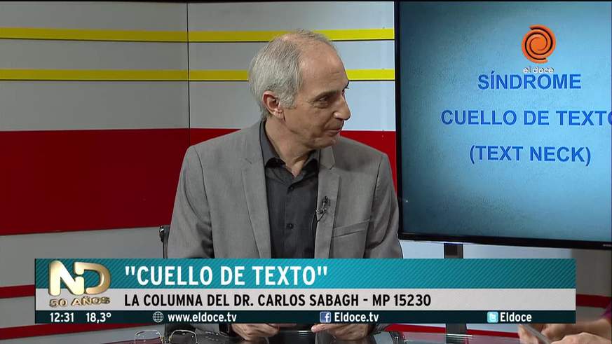 El doctor Sabagh y el síndrome del "cuello de texto"